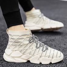 High-level Breathable Sock Sneakers Men's Summer Sports Shoes Sport Man Sneakers for Running Beige Kit Tennis Trainers Gym A-861 2024 - buy cheap