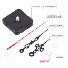 High Quality Silent Large Wall Clock Quartz Movement Mechanism Black And Red Hands Repair Kit Tool Set With Hook 2024 - buy cheap