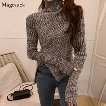 2021 Autumn Winter Sweaters For women Long Sleeve Turtleneck Pullover Sweaters Women Solid Casual Knitted Vintage Sweater 11029 2024 - buy cheap