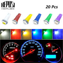 20x T5 White Blue Green Blue Red Yellow Purple Dashboard Wedge LED Car Light Bulb Lamp 74 dash led car bulbs interior Lights 12V 2024 - buy cheap