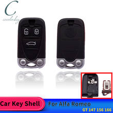 Cocolockey 3 кнопки дистанционного ключа Fob корпус с лезвием для Alfa Romeo 159 автомобиль Brera spider с держателем батареи 2024 - купить недорого