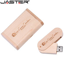 ASTER-memoria USB 2,0 de madera, memoria USB con caja de regalo, 8GB, 16GB, 32GB y 64GB, con logotipo gratis, más de 1 unidad 2024 - compra barato