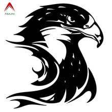 Aliauto Custom Car Sticker Fire Flame Eagle Hawk Head Vinyl Automobile Styling Decal Anti-UV Accessories Black/Silver,13cm*14cm 2024 - buy cheap