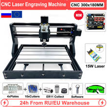 CNC Router 3018 Pro 15W Laser Engraving Router Machine for Wood Working GRBL Offline Control,30x18CM Working area 2024 - buy cheap