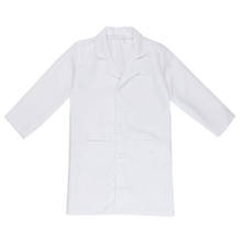 TiaoBug Unisex Boys Girls Long Sleeve White Lapel Doctor Uniform Experimental Lab Coat for Children Teens Cosplay Party Costumes 2024 - buy cheap