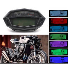 TKOSM Universal Speedometer Hot Sell Motorcycle Meter White Backlight  Oil Meter Water Temperature 1-6 Gears for Kawasaki Z1000 2024 - buy cheap