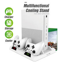 OIVO-Estación De Carga de controlador Dual para Xbox ONE, soporte Vertical de refrigeración, cargador de almacenamiento de juegos para consola Xbox ONE/S/X 2024 - compra barato