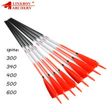 6pcs Linkboy Archery Carbon Arrows Spine 300 28-30inch 5inch Turkey Feather 75gr Tips plastic Nock for Traditional Bow Hunting 2024 - buy cheap