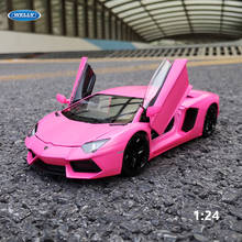 WELLY 1:24  Lamborghini Aventador LP700-4 Car Model Toy  Toys For Boys Children Gift   Collect crafts 2024 - buy cheap