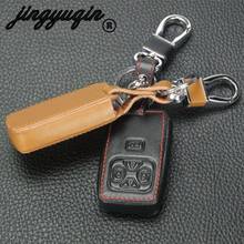 jingyuqin 5 Buttons Keyless Remote Smart Leather Case For Toyota Previa Alphard Prius Smart Protector Key Case Holder Bag 2024 - buy cheap