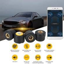 Bluetooth 4,0 5,0 Автомобильный датчик давления в шинах Универсальный Android iOS BLE TPMS внешняя сигнализация датчик давления в шинах s 2024 - купить недорого