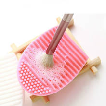 Silicone Makeup Brushes Cleaning Pad Mat Brush Washing Tools Cosmetic Eyebrow Brush Cleaner Tool Scrubber Board Makeup Cleaning 2024 - buy cheap
