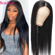 Straight hair Pre Plucked Lace Closure Wigs Peruvian Human Hair 4x4 Lace Closure Wig Remy hair Natural Color 2024 - buy cheap