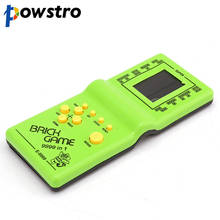 Powstro для портативной игровой консоли Тетрис, ручная электронная игрушка с ЖК-дисплеем, Веселая игра-головоломка с кирпичами, портативная игровая консоль, лучший подарок для детей 2024 - купить недорого