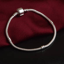 Pulsera de cadena de serpiente chapada en plata para mujer, brazaletes de Color plateado, joyería femenina 2024 - compra barato