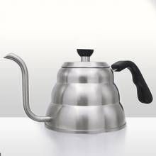60% de vendas quentes!!! Chaleira de aço inoxidável para café e chá, 1/1 litros, gotejamento de pescoço de ganso, bule de chá 2024 - compre barato
