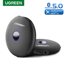 Передатчик и приемник UGREEN Bluetooth 5,0, беспроводной адаптер 3,5 мм, aptX LL, 2 устройства одновременно с низкой задержкой для телевизора 2024 - купить недорого