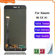 Pantalla LCD 100% probada para móvil, montaje de digitalizador con pantalla táctil con marco de repuesto para Xiaomi Mi A1 Mi 5X 2024 - compra barato
