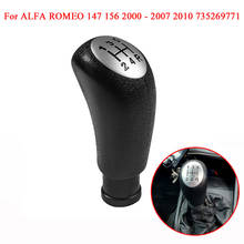 5 Speed Gear Shift Knob Stick Head Lever Handle For ALFA ROMEO 147 156 2000 2001 2002 2003 2004 2005 2006 2007 2010 735269771 2024 - buy cheap