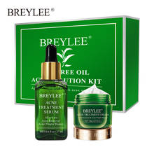BREYLEE Acne Treatment Serum 17Ml Acne Treatment Cream 20G Spot Pimple Removal Essence Acne Treatment Kit Tea Tree Oil Skin Care 2024 - buy cheap