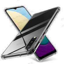 Прозрачный мягкий чехол из ТПУ для Samsung Galaxy A02 A02s On Samsun A 02 s 02 s A022F A025F, противоударный Прозрачный чехол для телефона, Coque Fundas 2024 - купить недорого
