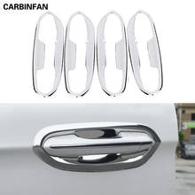 Manija de puerta cromada ABS, cubierta de tazón de puerta, embellecedora pegatina, estilo de coche, 4 unids/set/juego para Ford Edge 2015 2016 2017 2018 2024 - compra barato