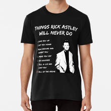Camiseta rickroller, t-shirts de rick astley 2024 - compre barato