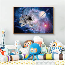 Canvas Pictures Astronaut Poster Planet Earth Moon Poster Home Decor Cosmonauts Space Living Room Modern Wall Art Satellite 2024 - buy cheap