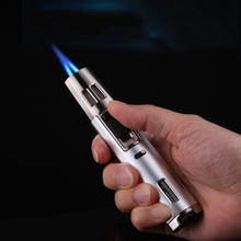 Dual Torch Jet lighter Portable Kitchen BBQ Long Strip Spray Gun Windproof Cigar Lighter Metal Outdoor Gas Lighter Gadgets Man 2024 - buy cheap