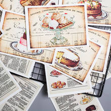 16Pcs/Pack Vintage Cake Bread Photo Sticker DIY Craft Scrapbooking Album Junk Journal Planner Decorative Stickers 2024 - buy cheap