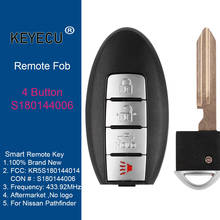 Llave remota de tarjeta inteligente KEYECU para Nissan Pathfinder 2013 2014 2015 Continental: S180144006 433,92 MHz KR5S180144014 2024 - compra barato