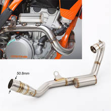 Motorcycle off-road vehicle exhaust pipe muffler is suitable for 250 EXC exhaust pipe 250 EXC-F link pipe 2024 - buy cheap