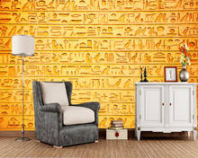 Egyptian hieroglyphic stone wall 3d wallpaper mural papel de parede,living room sofa tv wall bedroom wall papers home decor 2024 - buy cheap