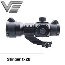 Vector Optics Stinger 1x28 Red Dot Scope Free Flip up caps Cantilever Weaver Mount 5 MOA Red / Green Dot Gun Sight 2024 - buy cheap