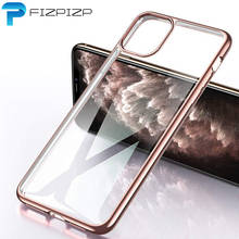 3D Laser TPU Soft Case For iPhone 11 Pro Max 11 Pro 5.8 6.1 6.5 2019 X XS Max XR Case Silicone Transparent Plating edge Cover 2024 - buy cheap