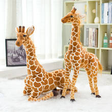60cm 80cm Simulation Deer Giraffe Giraffe High Quality Stuffed Plush Soft Pillow Doll Toy Christmas Gift 2024 - buy cheap