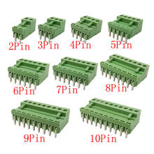 5 pares ht3.96 3.96mm passo pcb parafuso bloco terminal conector plug pino ângulo direito encabeçamento soquete 2/3/4/5/6/7/8/9/10pin terminais 2024 - compre barato