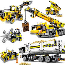 New City Engineering Truck Excavator Model Building Blocks Brick Set City Kids Toys for Children Gift 2024 - buy cheap