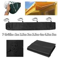 7 Sizes Patio Awning Winter Storage Bag Yard Garden Shelter Rain Weather Cover Protector Sun Canopy Black 2/2.5/3/3.5/4/4.5/5m 2024 - buy cheap