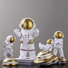 Figuritas en miniatura de astronauta espaciador, artesanía de resina, accesorios de decoración del hogar para jardín de hadas, para regalos de sala de estar 2024 - compra barato