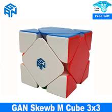 Новинка GAN skewb M 3x3x3 Магнитный магический куб без наклеек 3x3, чтобы найти все скоростные кубики Головоломки Gan Cubo magico обучающие игрушки 2024 - купить недорого