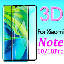 3D Tempered Glass on for Xiaomi mi note 10 pro note10 protective radmi not note10pro 10pro glas screen protector Armored case 2024 - buy cheap