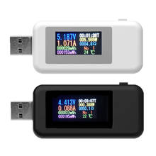 Probador de cargador USB KWS-MX18, Detector de voltímetro LCD Digital, amperímetro de sincronización de corriente de voltaje de 4-30V, 10 en 1 2024 - compra barato