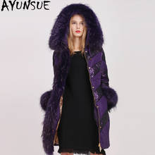 AYUNSUE Women's Down Jacket Real Fox Fur Coat Winter Jacket Women Luxury Long Jackets for Women Warm Parka Chaqueta Mujer MY4047 2024 - buy cheap