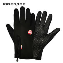 Touch Screen Bike Gloves Winter For Men Women Warm Riding Full Finger Glove Windproof Sports Plus Velvet Mountain Skiing RR7493 2024 - buy cheap