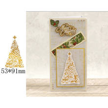 Placas de lámina huecas para árbol de Navidad, para álbum de recortes, tarjetas de papel, manualidades, novedad de 2019 2024 - compra barato