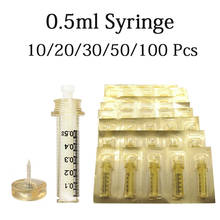 Hot 0.5ml Disposable Syringe Ampoule Head needle for Hyaluron pen lip injection pen lip filler Wrinkle Removal injection tool 2024 - buy cheap