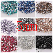 5mm 500pc 3D Nail Art Resin Flatback Rhinestones Non Hotfix Flatback Nail Rhinestoens For DIY Clothes Nails Jewelry Decorations 2024 - buy cheap