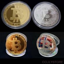 Nuevo recuerdo creativo de Bitcoin de Metal coleccionable, gran regalo, colección de arte de monedas de Bit 2024 - compra barato