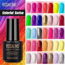 Гель-лак для ногтей ROSALIND, 7 мл, цветной гибридный, серийный, покрытые лаком ногти, для маникюра, базового и светодиодный пового покрытия 2024 - купить недорого